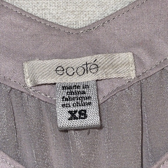 Ecote Urban Outfitters 💯 Silk grey Sleeveless Blouse Sz XS - Picture 15 of 16
